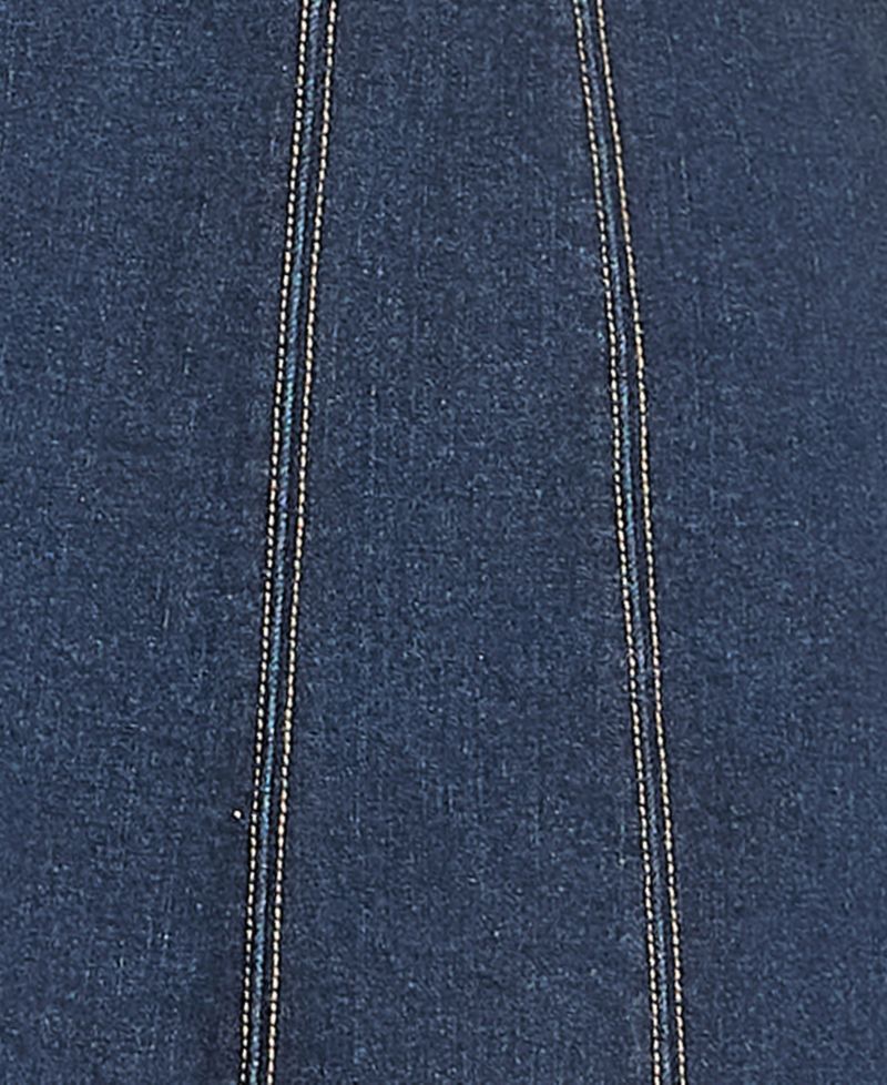 Juniors' Denim Strapless Mini Dress