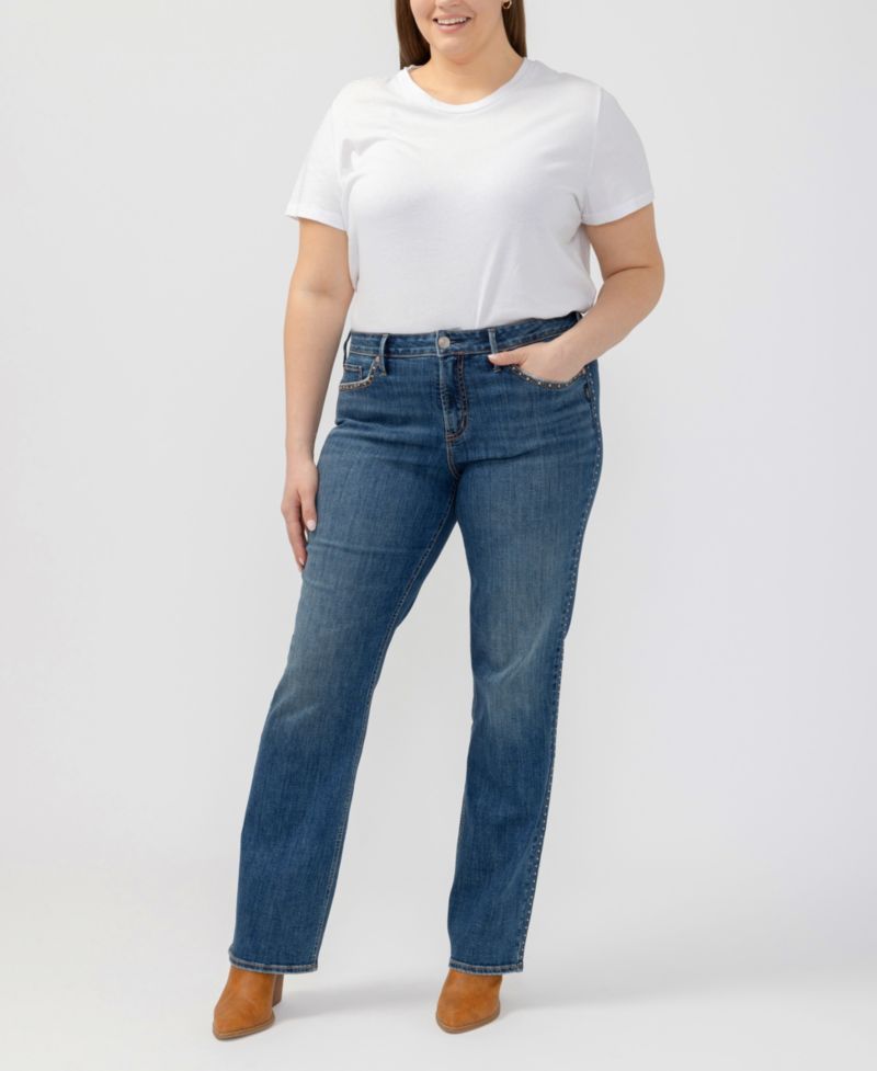 Plus Size Suki Mid-Rise Curvy Bootcut Jeans