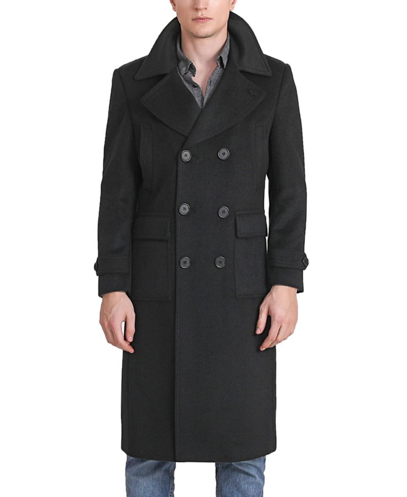 Men's Peter Wool Blend Long Walker Coat