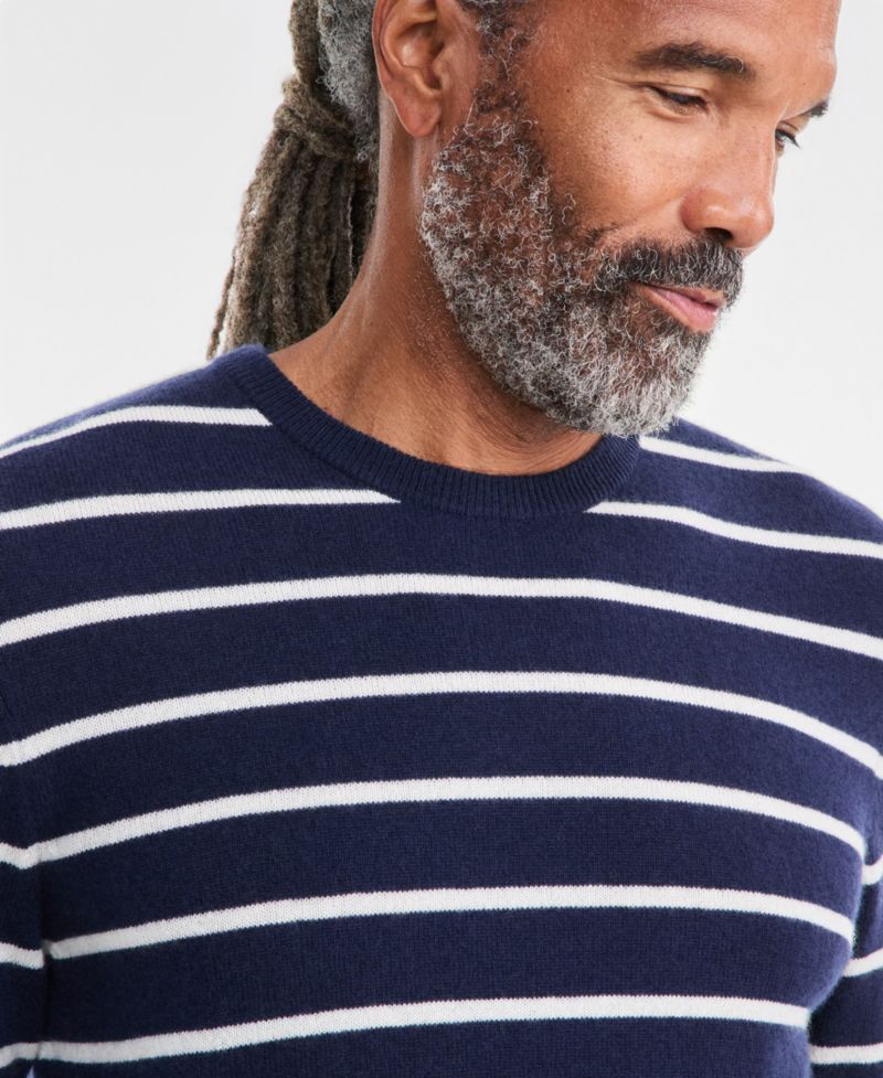 Men's Cashmere Sailor Stripe Sweater, Macy's Exclusive