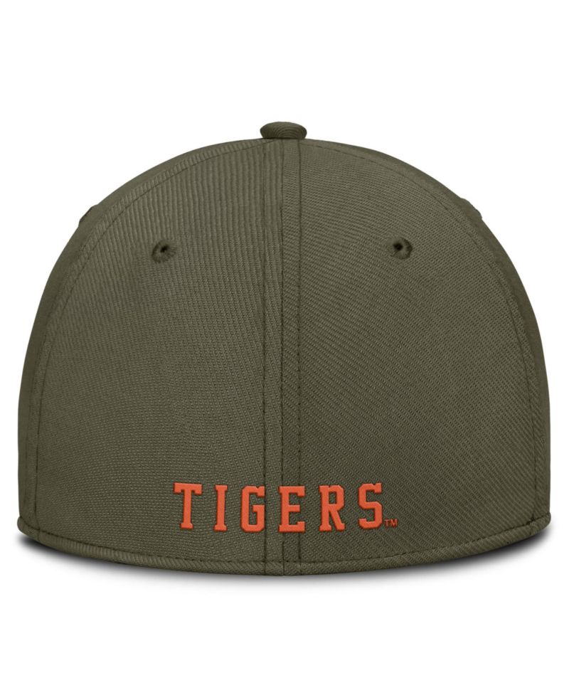 Men's Olive Clemson Tigers Primetime SwooshFlex Dri-FIT Hat
