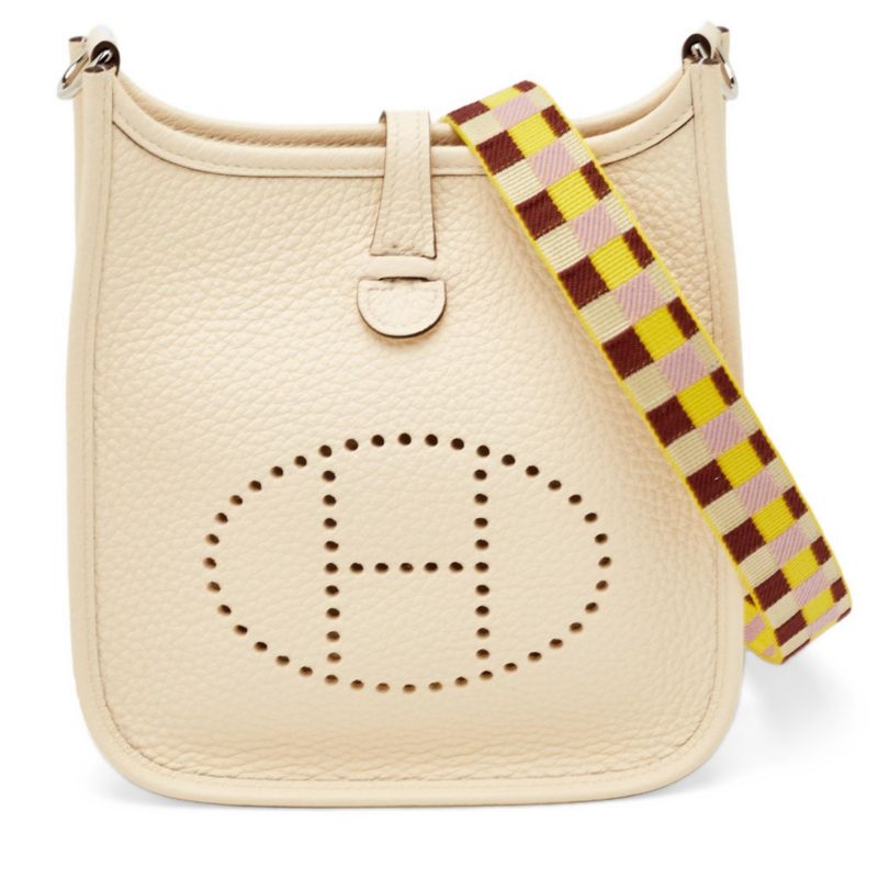 Pre-Owned HERMES Evelyne Nata Taurillon Clemence Leather Shoulder Bag