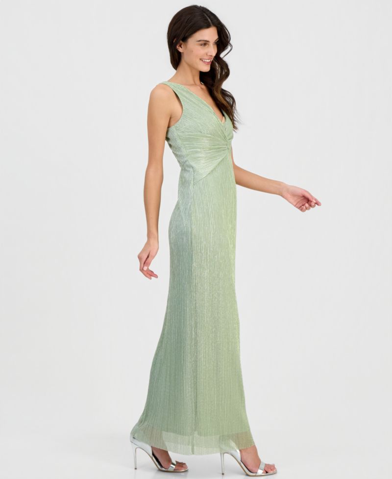 Women's Twist-Front Sleeveless Gown