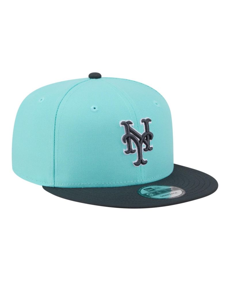 Men's Turquoise/Charcoal New York Mets Two-Tone Color Pack 9FIFTY Snapback Hat