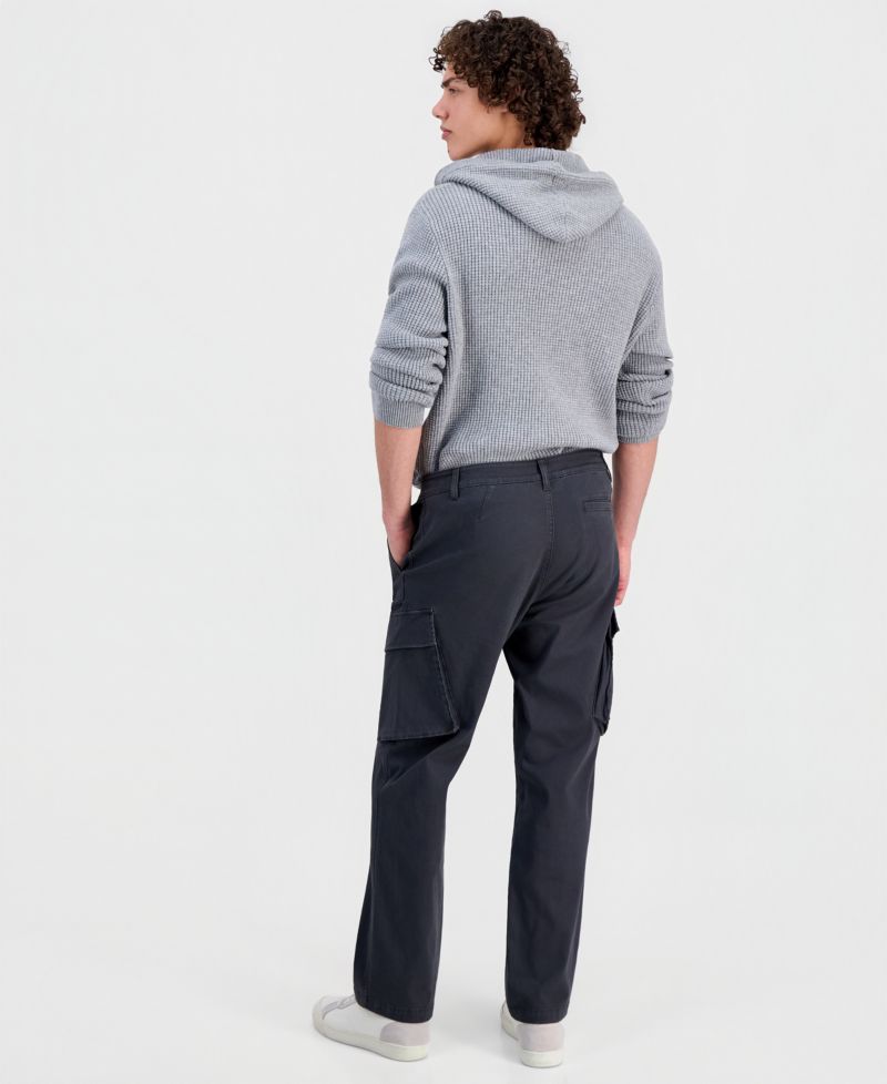 Men's Cotton-Blend Angled Cargo Pants