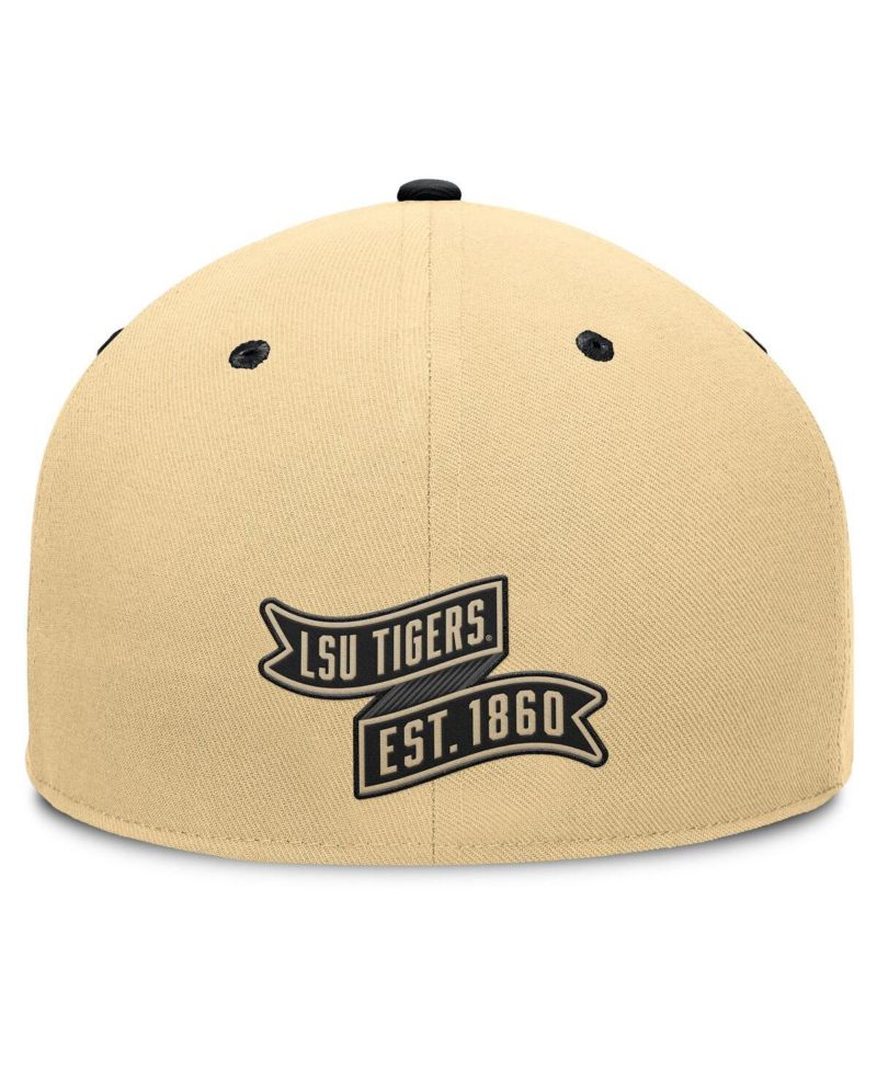 Men's Gold/Black LSU Tigers Balance Fitted Hat