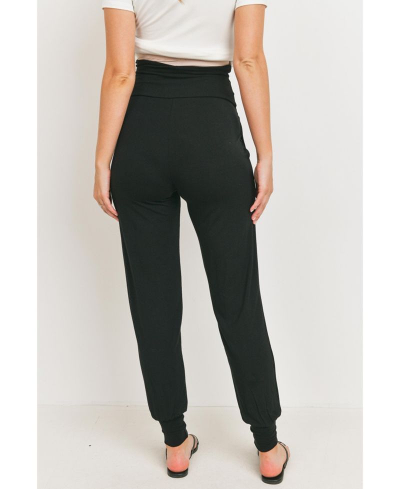 Women's Over-the-Belly Relaxed Fit Maternity Joggers with Pockets