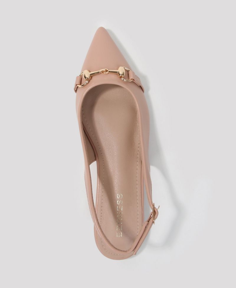 Women's Rio02 Slingback Flats with Gold-Tone Bit
