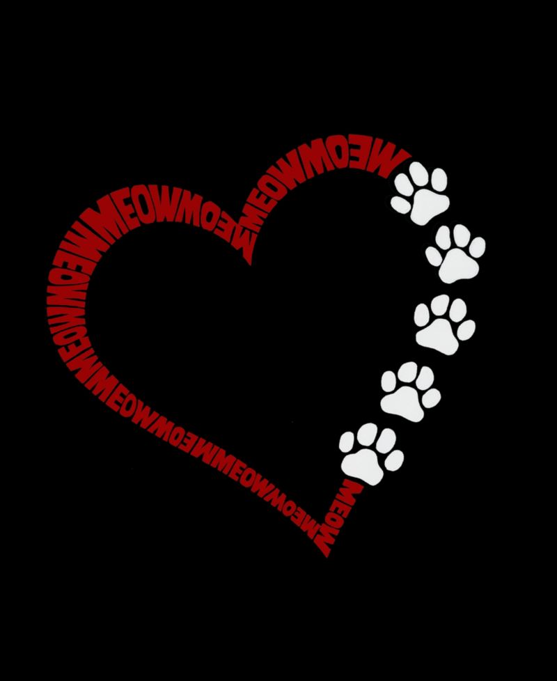 Men's Cat and Dog Love Heart Graphic Tank Top