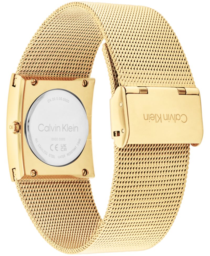 Women's Pulse Gold-Tone Stainless Steel Mesh Watch 26.40mm