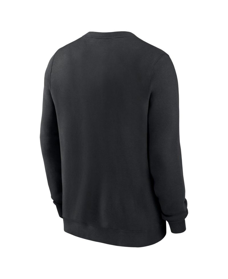 Men's Black Iowa Hawkeyes Arched Seal Pullover Sweatshirt
