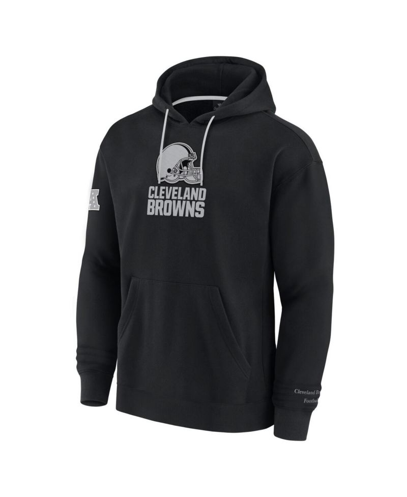 Men's Black Cleveland Browns Elements Pace Fleece Pullover Hoodie