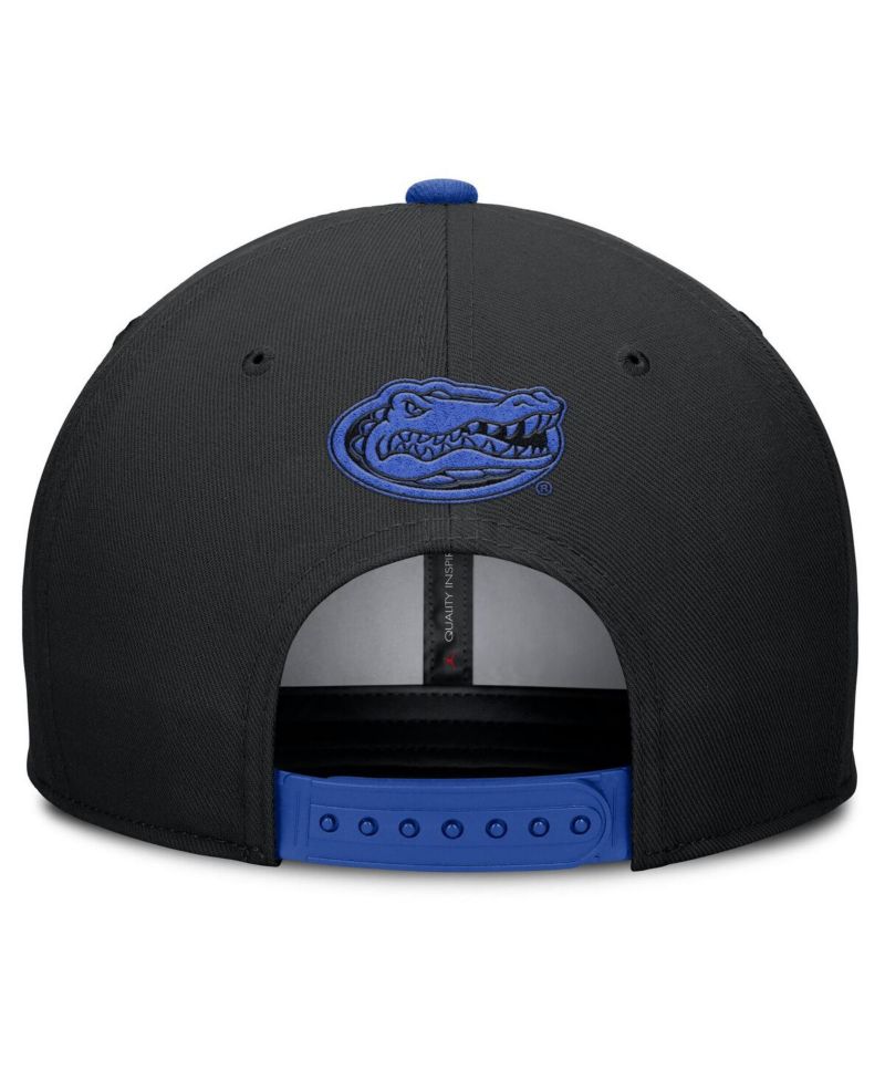 Men's Black/Royal Florida Gators 2025 Sideline Campus Pro Local Snapback Hat