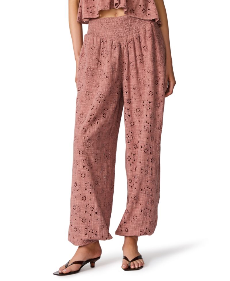 Women's Tillie Eyelet Pull-On Balloon Pants
