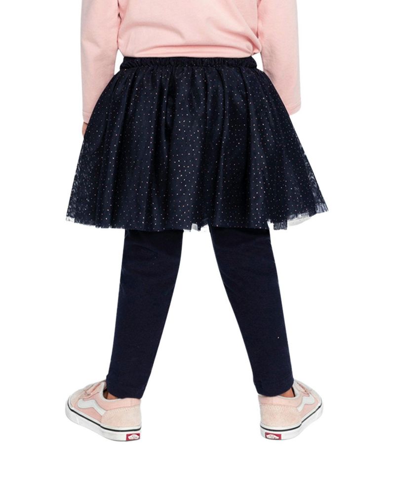 Baby Girl (12m-24m)Leggings with Integrated Tulle Skirt