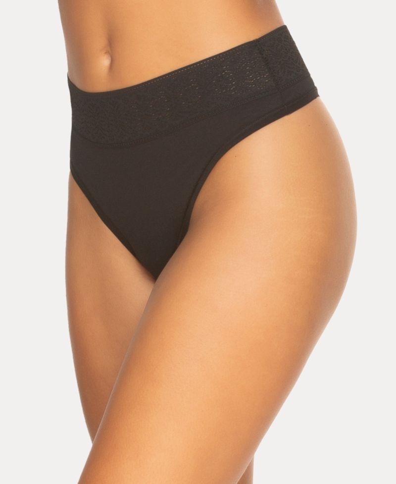 Women's Serene Modal and Lace Thong Underwear