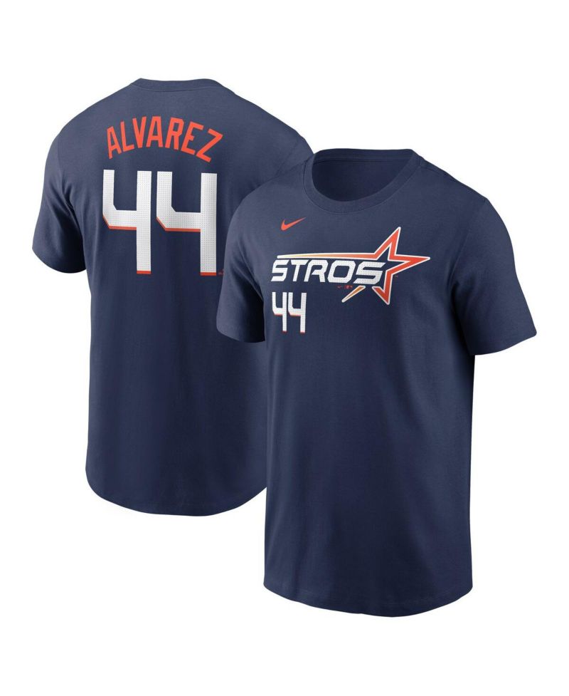 Men's Yordan Alvarez Navy Houston Astros 2025 City Connect Fuse Name & Number T-Shirt