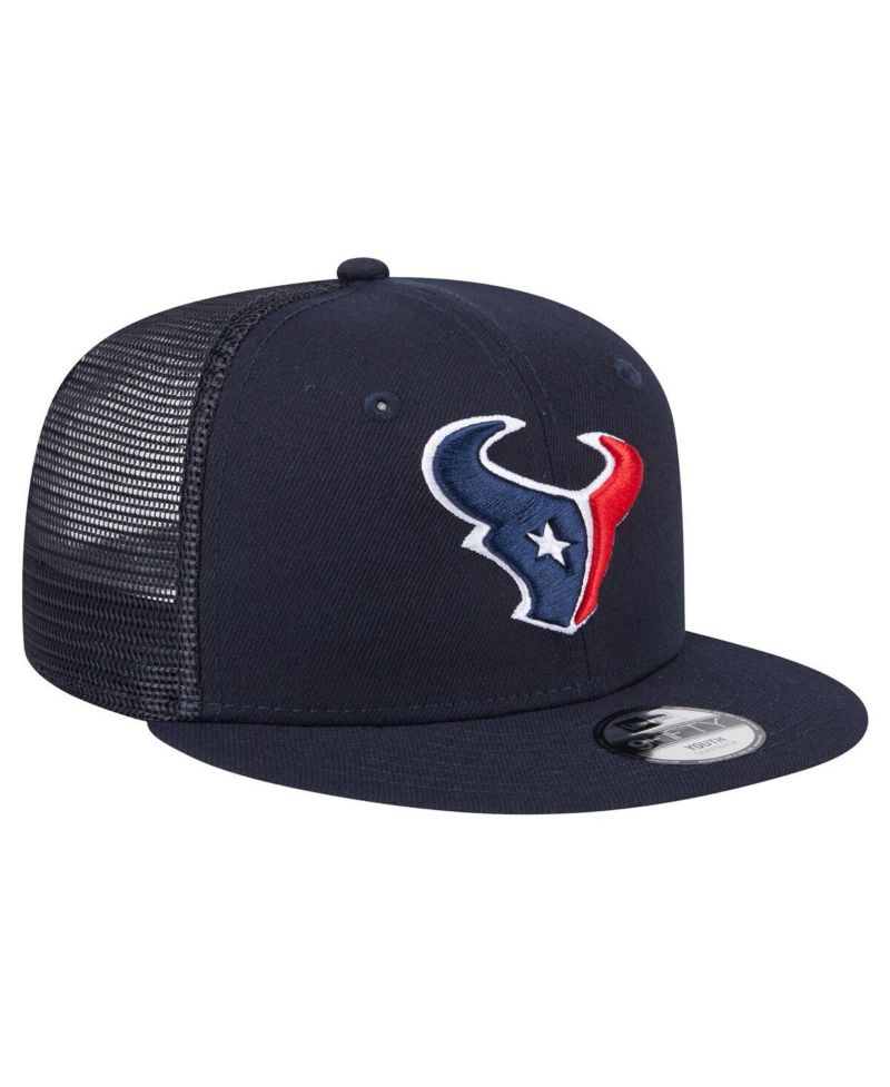 Big Boys and Girls Navy Houston Texans Main Trucker Snapback Hat
