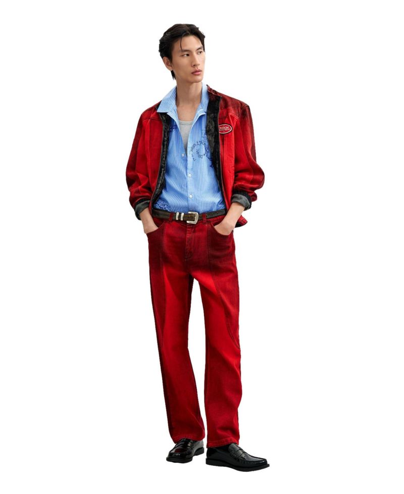 Men's Paneled denim pants