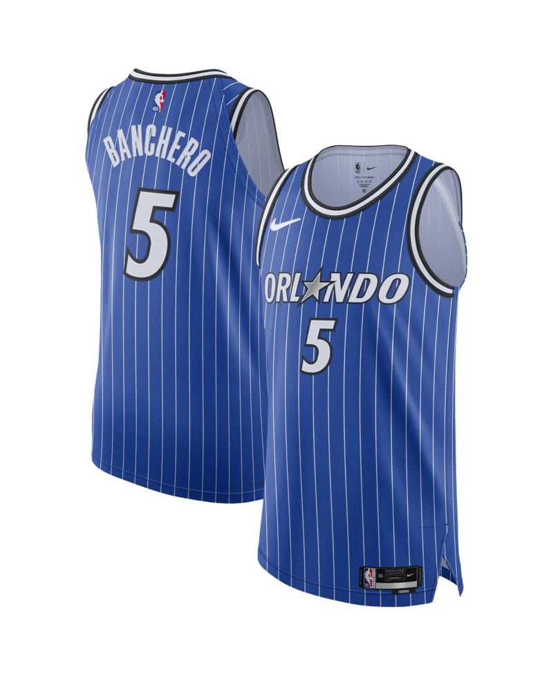 Men's Paolo Banchero Blue Orlando Magic Authentic Player Icon Edition Jersey