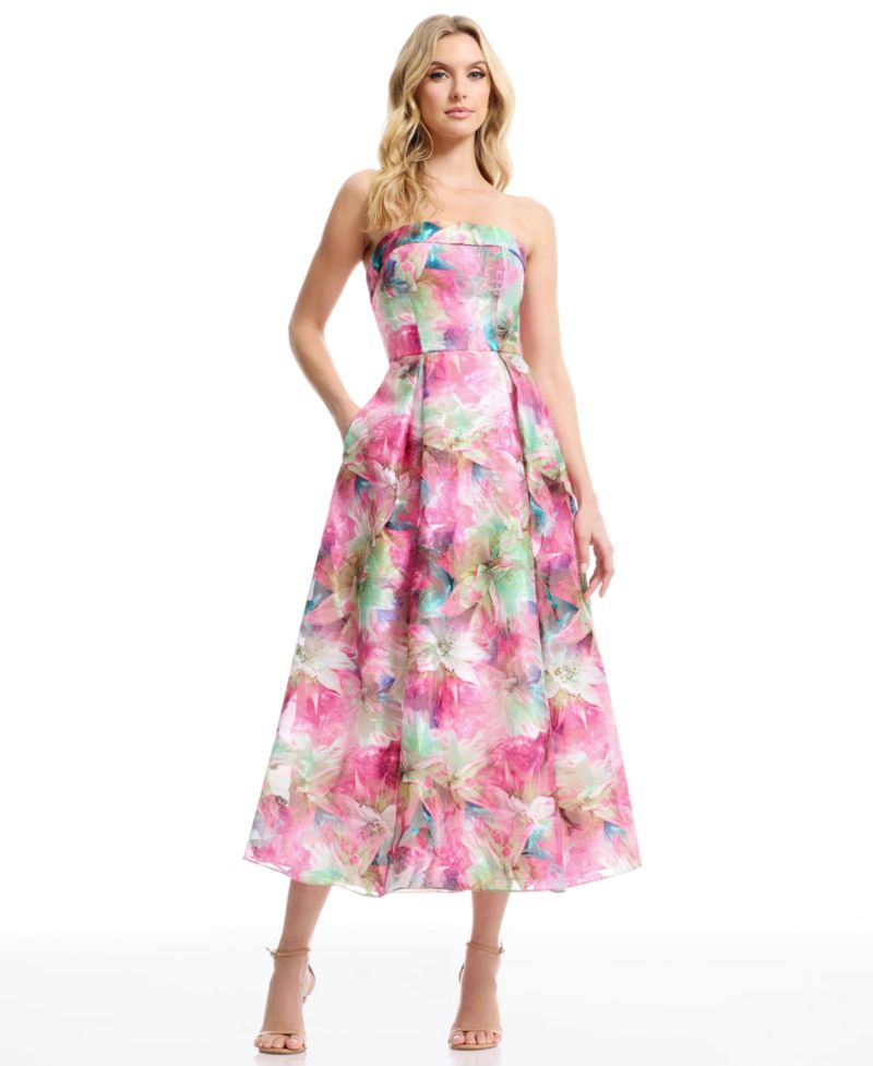 Women's Mika Strapless Floral Dress