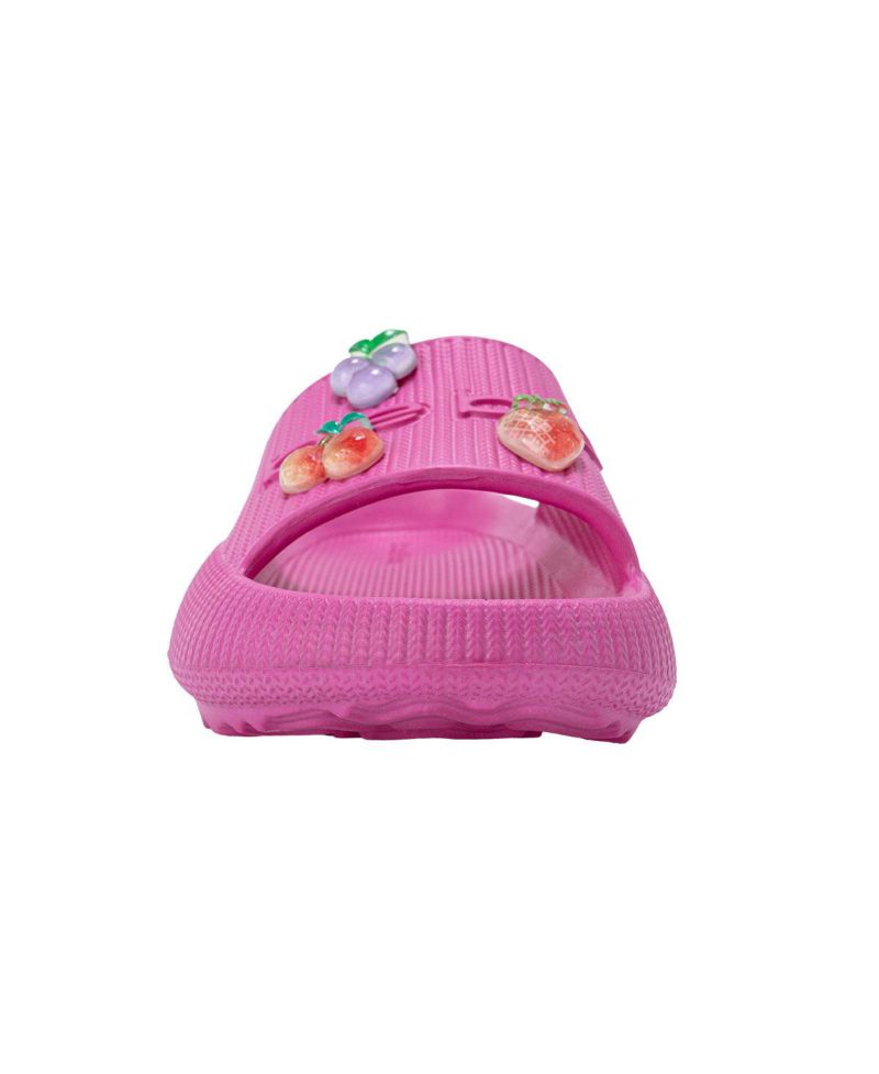 Girls Girls EVA Slide - Lightweight and Comfy Slide Sandals with Fruit Charms