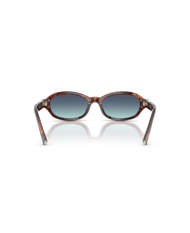 Women's Oval Blue Gradient Lenses Sunglasses TF4270U