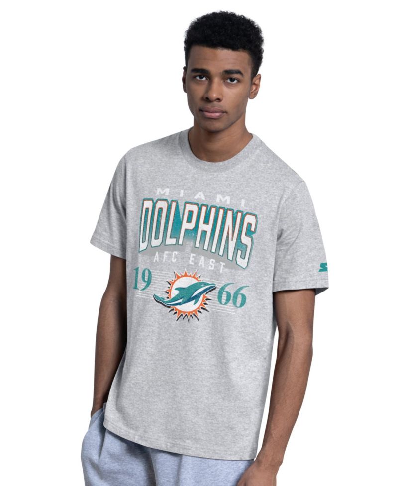 Men's Aqua/Heather Gray Miami Dolphins Two-Pack Logo T-Shirt Set