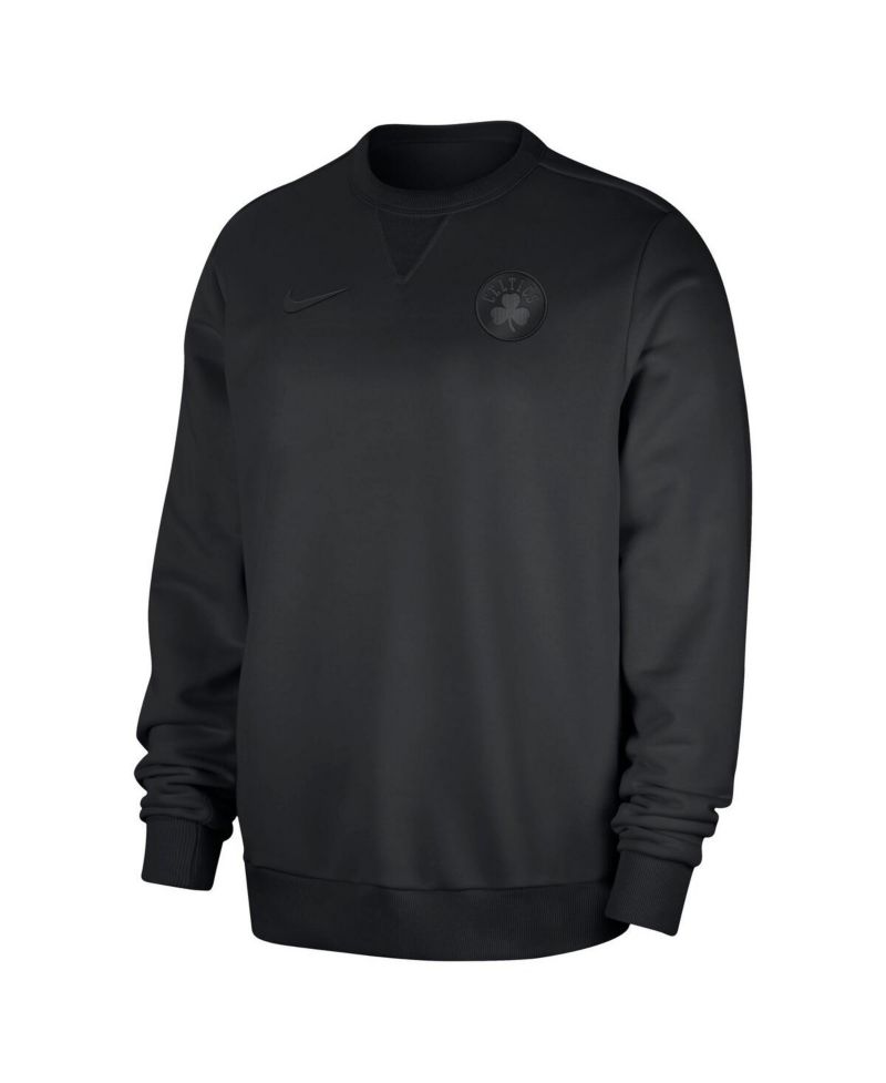Men's Black Boston Celtics Authentic Standard Issue Travel Performance Pullover Sweatshirt