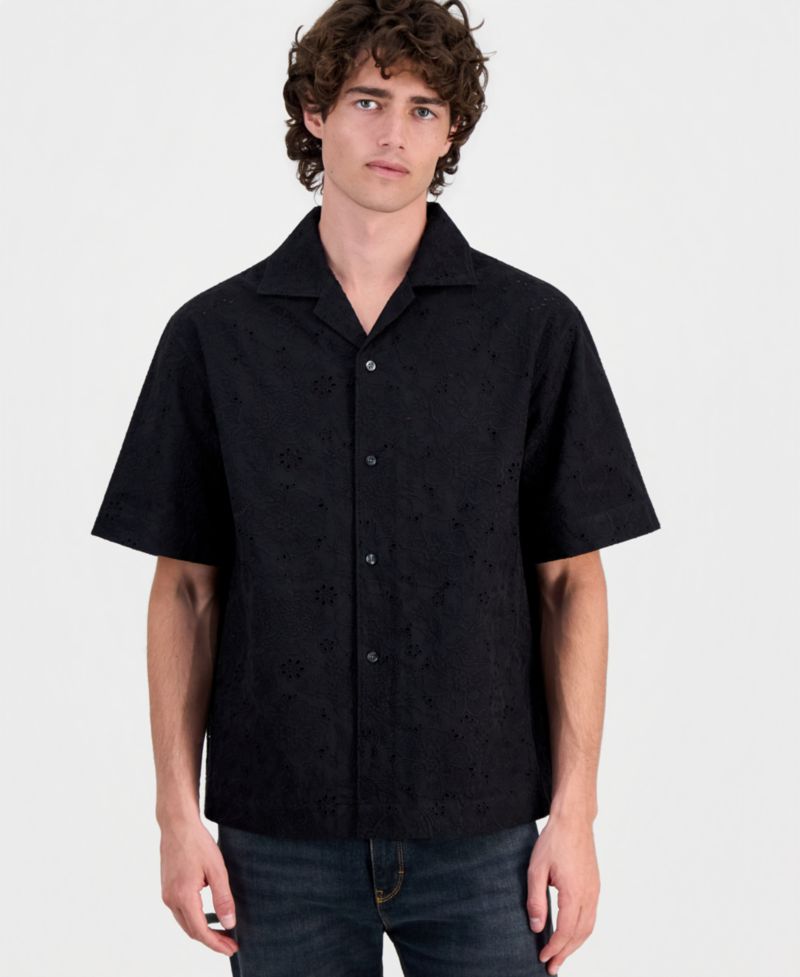 Men's Espino Embroidered Short-Sleeve Shirt
