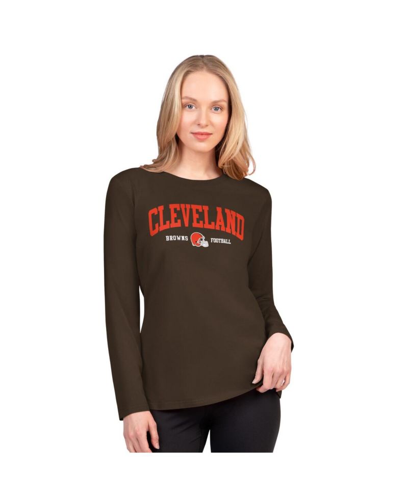Women's Brown Cleveland Browns Best Play Long Sleeve T-Shirt