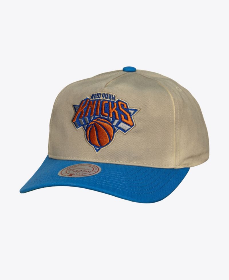 Men's Cream New York Knicks Hardwood Classics Retro Roots Snapback Hat