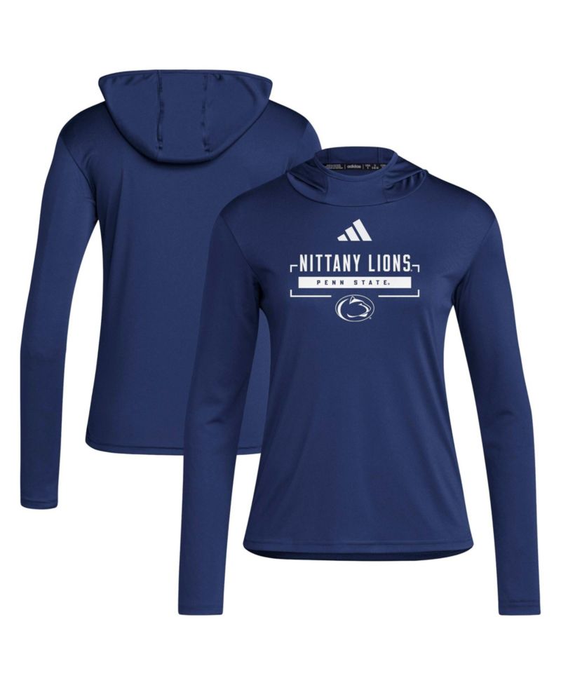 Women's Navy Penn State Nittany Lions D4T Long Sleeve Hooded T-Shirt