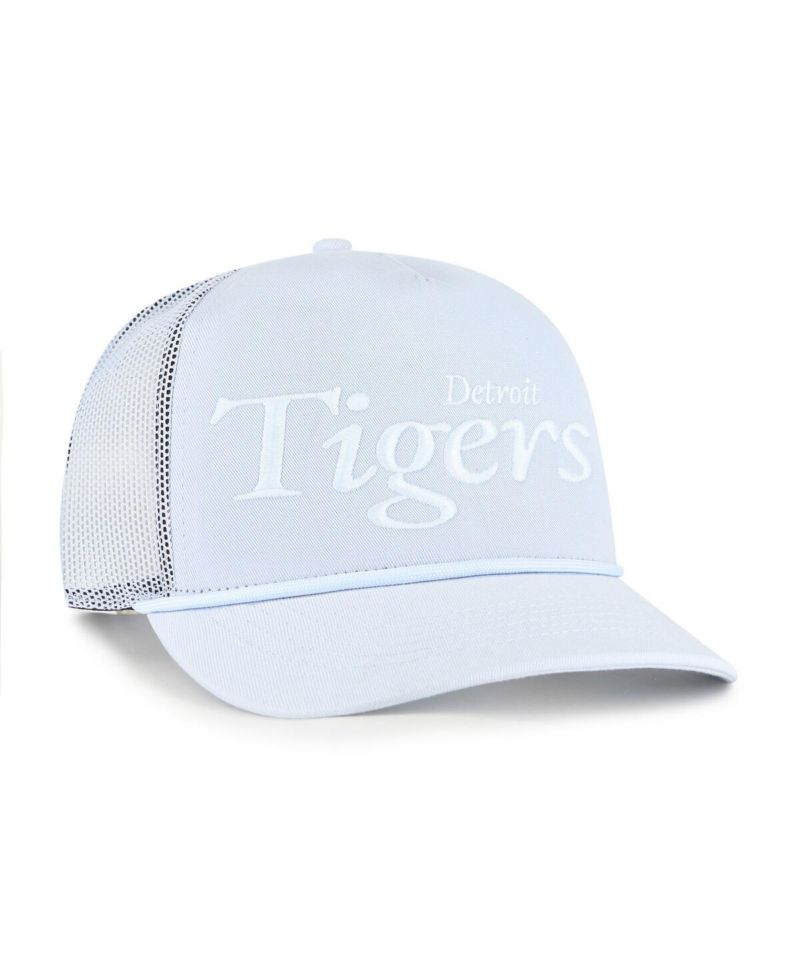 Men's Light Blue Detroit Tigers Foundation Script Hitch Adjustable Trucker Hat