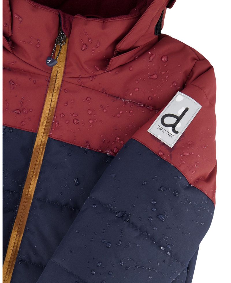 Little and Big Boy 6 TO 14 Two Piece Play Snowsuit and Burgundy with Pants