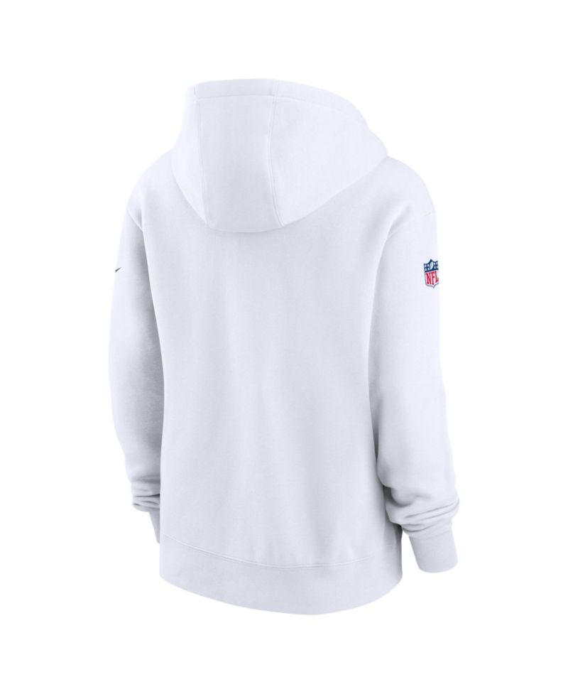 Women's Los Angeles Rams Fearsome White Club Fleece Hoodie