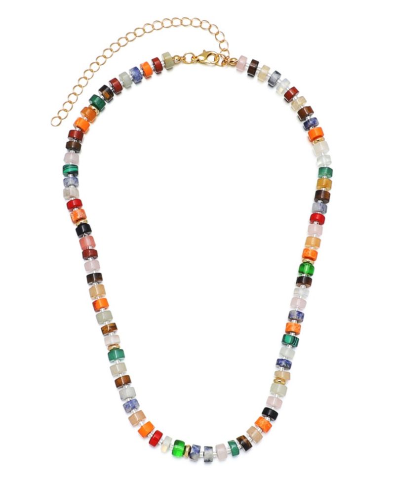 Rainbow Beaded Necklace