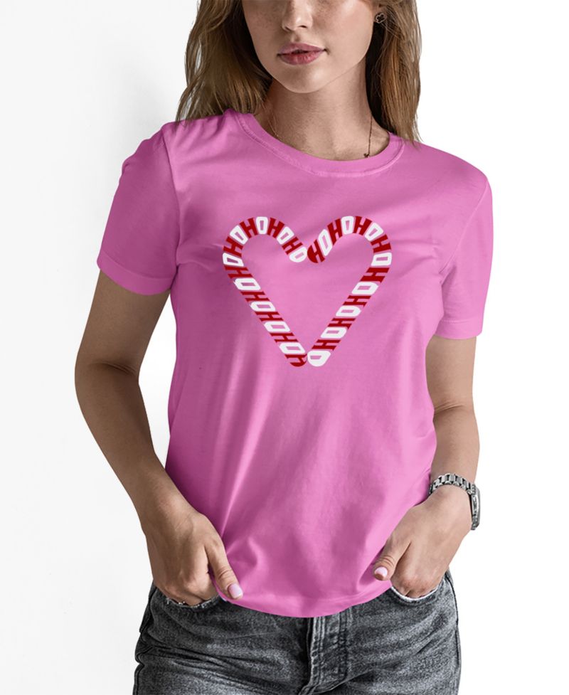 Women's Candy Canes Word Art Long-Sleeve T-Shirt