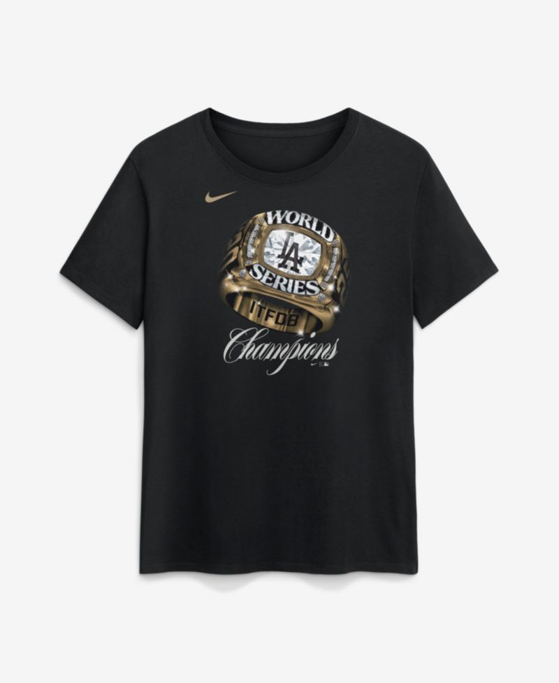 Women's Black Los Angeles Dodgers 2026 Gold Collection Graphic T-Shirt