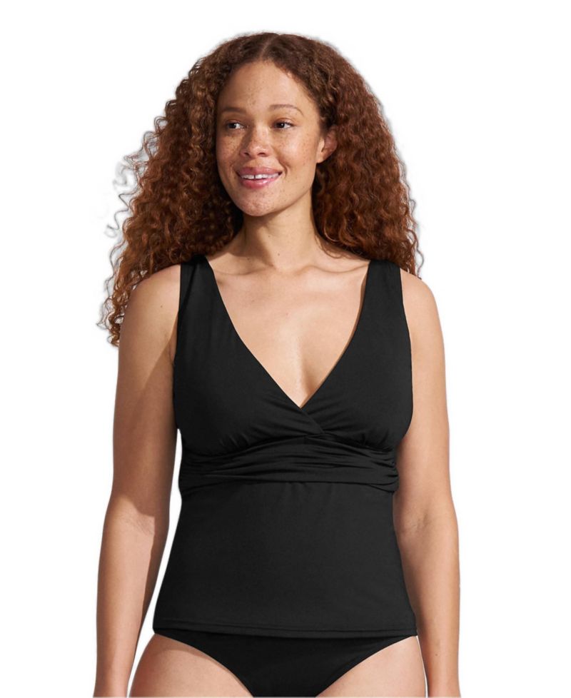 Women's DD-Cup V-neck Plunge X Back Tankini Top