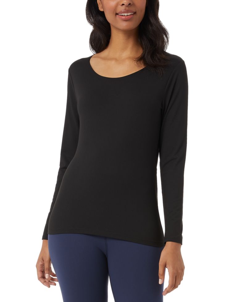 Women's Long-Sleeve Scoop-Neck Top