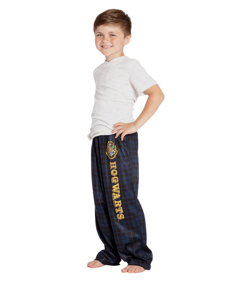 Intimo Boys' Hogwarts Houses Kids Plaid Lounge Pajama Pants - All Houses