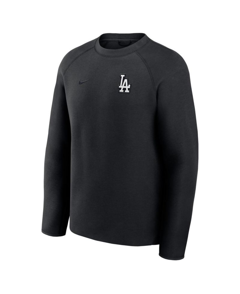 Men's Black Los Angeles Dodgers Tech Fleece Raglan Sweatshirt