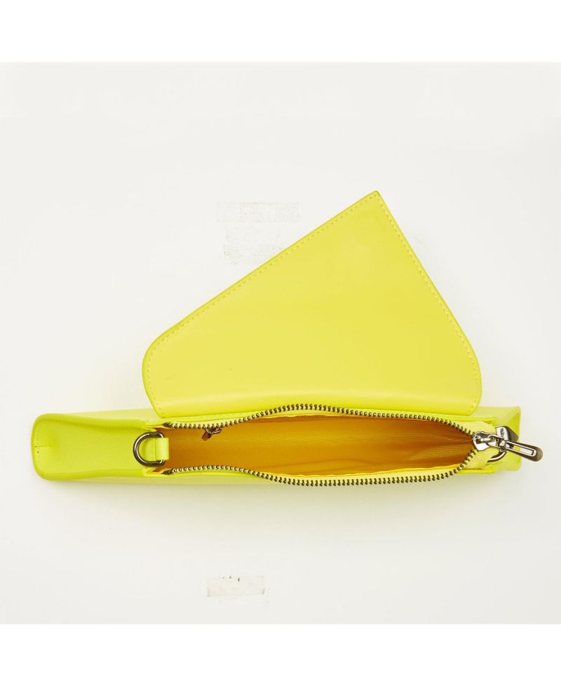 Yellow Purse Saffiano Leather Clutch Bag Unique Evening Purse Women's Handbag