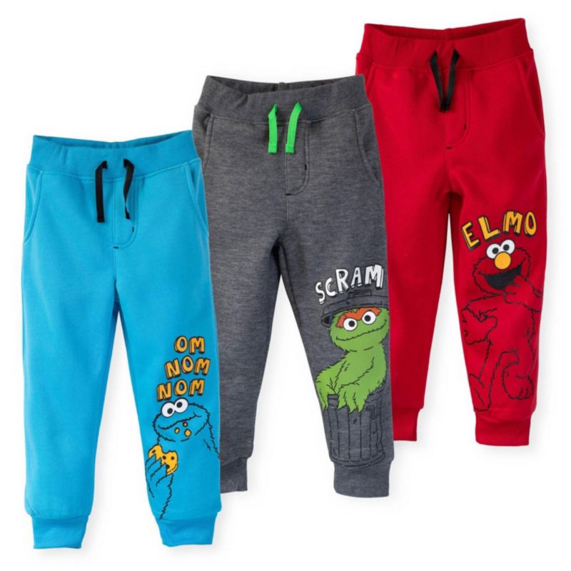 Toddler Boys 3-Pack Fleece Jogger Pants