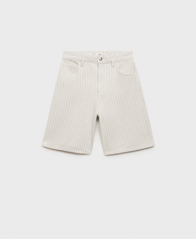 Women's High-Waist Straight-Fit Denim Shorts