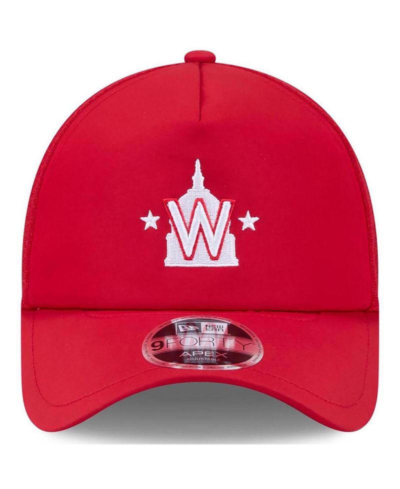 Men's Red Washington Nationals 2026 Batting Practice Alternate Apex 9FORTY Adjustable Hat