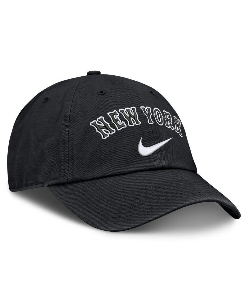Men's Black New York Mets Primetime Club Adjustable Hat