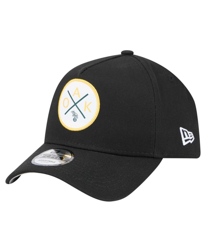 Men's Black Oakland Athletics 9FORTY A-Frame Adjustable Hat