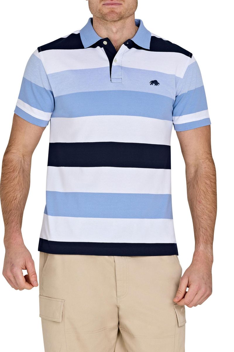 Men's Birdseye Hoop Pique Polo